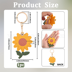 1Pc PU Leather Pendants Keychain&nbsp;KEYC-SP0001-47A