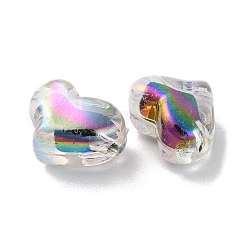 UV Plating Rainbow Iridescent Acrylic Beads&nbsp;OACR-H112-23A
