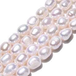 Natural Cultured Freshwater Pearl Beads Strands&nbsp;PEAR-N014-07L-01