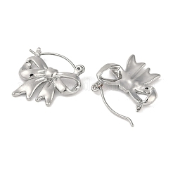 Brass Hoop Earrings for Women&nbsp;EJEW-F344-01P-01