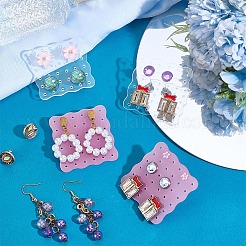 30Pcs 2 Colors Acrylic Earring Display Board&nbsp;EDIS-PH0001-95