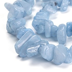 Dyed Natural Aquamarine Beads Strands&nbsp;X-G-F703-12