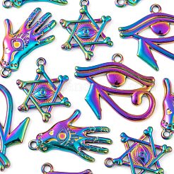 12Pcs 3 Style Plated Alloy Pendants&nbsp;FIND-LS0001-44MC