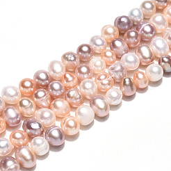Natural Cultured Freshwater Pearl Beads Strands&nbsp;PEAR-N013-05C-04