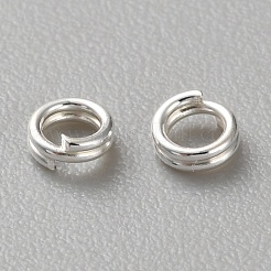 925 Sterling Silver Split Rings&nbsp;STER-WH0009-21B