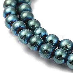 Electroplate Synthetic Magnetic Hematite Beads Strands&nbsp;G-E602-01B