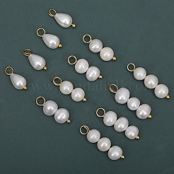 16Pcs 4 Styles Natural Freshwater Pearl Pendants&nbsp;PALLOY-AB00082