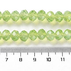 Baking Paint Transparent Glass Beads Strands&nbsp;DGLA-A034-J8MM-D07