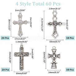 4 style Tibetan Style Alloy Pendants&nbsp;FIND-WR0011-31