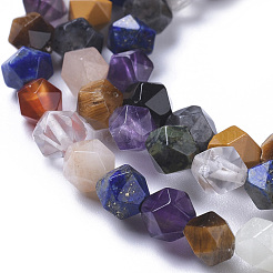 Natural Mixed Gemstone Beads Strands&nbsp;G-F668-10-6mm
