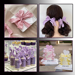 Polyester Tartan Ribbons&nbsp;SRIB-WH0011-348C