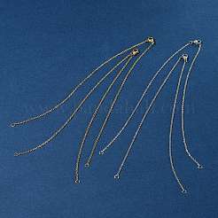 4Pcs 2 Colors 304 Stainless Steel Cable Chain Necklace Making&nbsp;STAS-FS0001-80