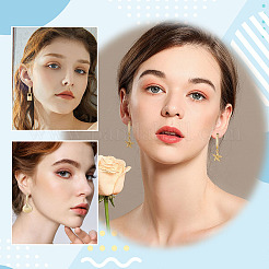 4 Pairs 4 Styles Brass Hoop Earrings&nbsp;EJEW-AR0001-12