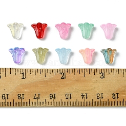 120Pcs 10 Colors Spray Painted Transparent Glass Beads&nbsp;GLAA-FS0001-84