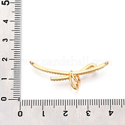 Brass Micro Pave Cubic Zirconia Pendants&nbsp;KK-N263-33G