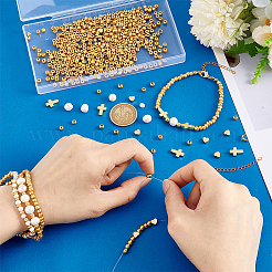 DIY Brass Beads Bracelet/Necklaces Making Kits&nbsp;DIY-PH0030-80