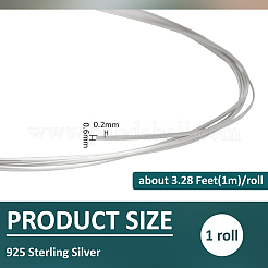 1M 925 Sterling Silver Wire&nbsp;STER-BC0004-53A