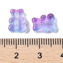 Transparent Spray Paint Glass Beads&nbsp;GLAA-Z011-08