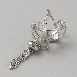Brass Pearl Cage Pendant Mounting&nbsp;KK-WH0064-06P