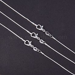 Brass Snake Chain Fine Necklaces&nbsp;NJEW-PH0002-20