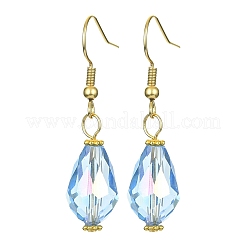 15 Pair 15 Color Glass Teardrop Dangle Earrings&nbsp;EJEW-JE05399