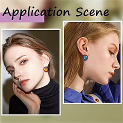 40Pcs Wooden Stud Earring Findings&nbsp;FIND-SC0008-96B