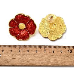 Alloy Enamel Stud Earrings&nbsp;EJEW-H156-01G