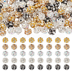 100Pcs 5 Colors Brass Rhinestone Beads&nbsp;KK-TA0002-11A