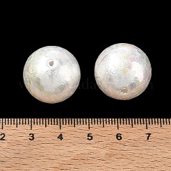 UV Plating Textured Transparent Acrylic Beads&nbsp;AC-CBAC6DF-02