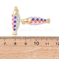 Brass Enamel Pendants&nbsp;KK-C143-44B-G04
