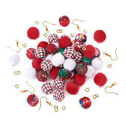 DIY Christmas Style Earring Making Kits&nbsp;DIY-TA0008-88