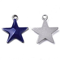201 Stainless Steel Enamel Charms&nbsp;STAS-N088-14B