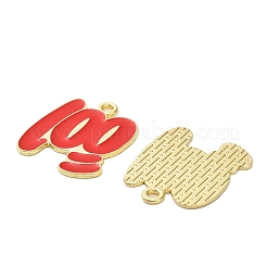 Alloy Enamel Pendants&nbsp;ENAM-G229-13G