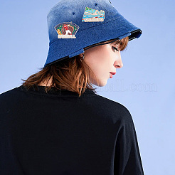 7Pcs 7 Styles Sports Themed Alloy Enamel Brooches&nbsp;JEWB-SC0001-69