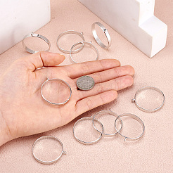 Alloy Open Back Bezel Big Pendants&nbsp;PALLOY-TA0021-01P