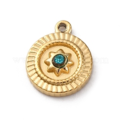 304 Stainless Steel Rhinestone Pendants&nbsp;STAS-M110-18G