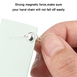 Brass Magnetic Clasps with Loops&nbsp;MC019-S