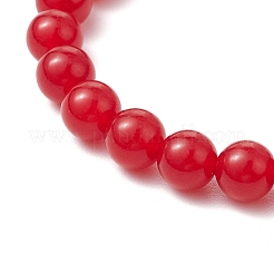Natural Malaysia Jade Stretch Braclets&nbsp;BJEW-JB11309-01