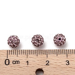 Half Drilled Czech Crystal Rhinestone Pave Disco Ball Beads&nbsp;RB-A059-H6mm-PP8-212