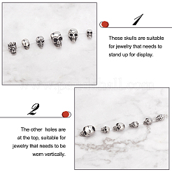 12Pcs 12 Style 
Stainless Steel Beads&nbsp;STAS-PH0004-49