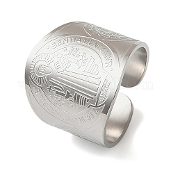 201 Stainless Steel Cuff Rings&nbsp;LS-RJEW-F190-01P