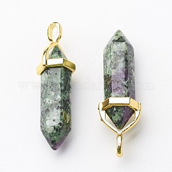 Natural Ruby in Zoisite Double Terminated Pointed Pendants&nbsp;G-G902-B15