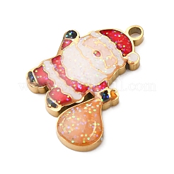 Christmas 304 Stainless Steel Enamel Pendants&nbsp;LS-STAS-B112-02G-02