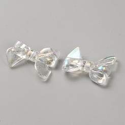 UV Plating Iridescent Transparent AB Color Plated Acrylic Beads&nbsp;LS-TACR-WH0029-01H