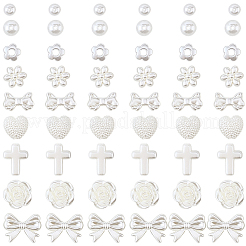 480Pcs 9 Styles ABS Plastic Imitation Pearl Beads&nbsp;OACR-SC0002-63