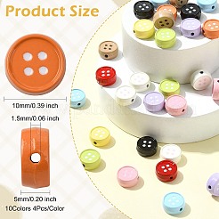 40Pcs 10 Colors Alloy Enamel Beads&nbsp;FIND-CJ0004-68