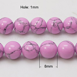 Synthetic Turquoise Beads Strands&nbsp;TURQ-H038-8mm-XXS14