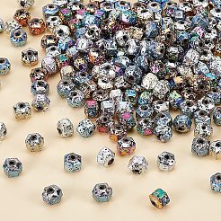 210Pcs 6 Colors Electroplated Natural Lava Rock Beads&nbsp;G-OC0001-97