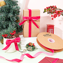 Single Face Velvet Ribbons&nbsp;OCOR-WH0080-14D-01