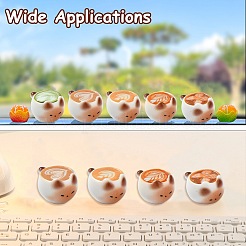 20Pcs 5 Styles Resin Cat Shape Coffee Display Decorations&nbsp;AJEW-CJ0001-65